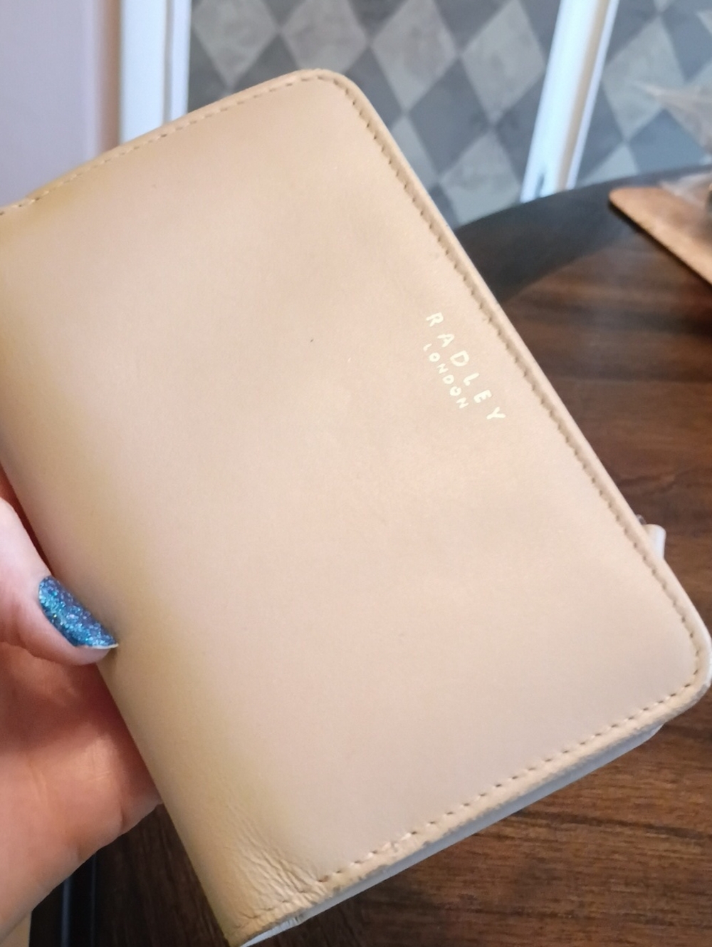 RADLEY LONDON Cream Leather Small Wallet with Brown Scottie Dog - Picture 4 of 11
